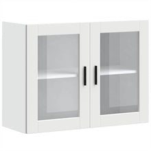 Keukenwandkast met glazen deur Porto wit