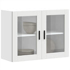 Keukenwandkast 80x31x60 cm wit bewerkt hout