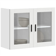 Keukenwandkast 80x31x60 cm wit bewerkt hout