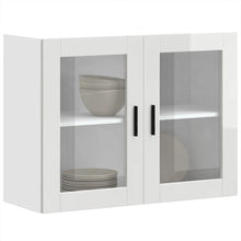 Keukenwandkast met glazen deur Porto hoogglans wit