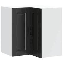 Keuken hoekkast "Porto" bewerkt hout zwart