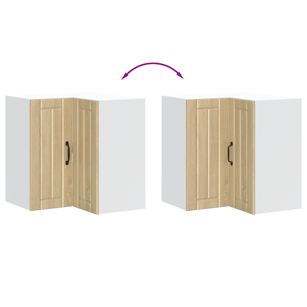 Keuken hoekkast "Porto" bewerkt hout sonoma eikenkleurig