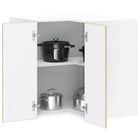 Keuken hoekkast 57x57x60 cm bewerkt hout sonoma eiken