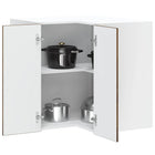 Keuken hoekkast 57x57x60 cm bewerkt hout gerookt eiken
