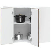 Keuken hoekkast 57x57x60 cm bewerkt hout gerookt eiken