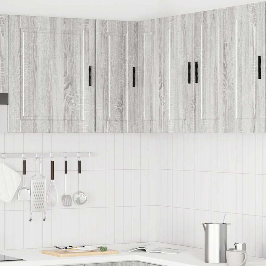Keuken hoekkast "Porto" bewerkt hout grijs sonoma eiken