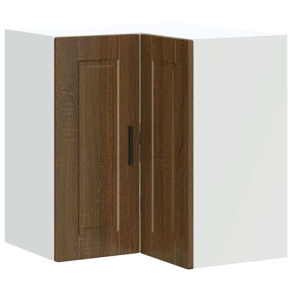 Keuken hoekkast "Porto" bewerkt hout bruin eikenkleur