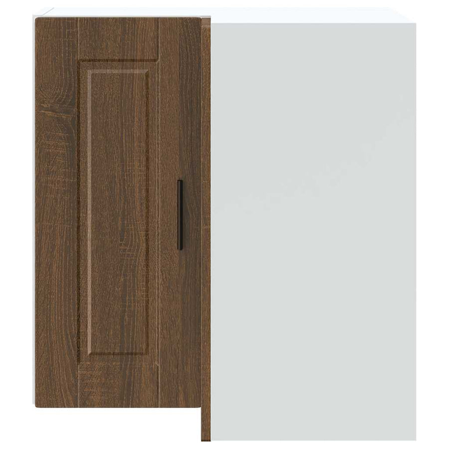 Keuken hoekkast "Porto" bewerkt hout bruin eikenkleur