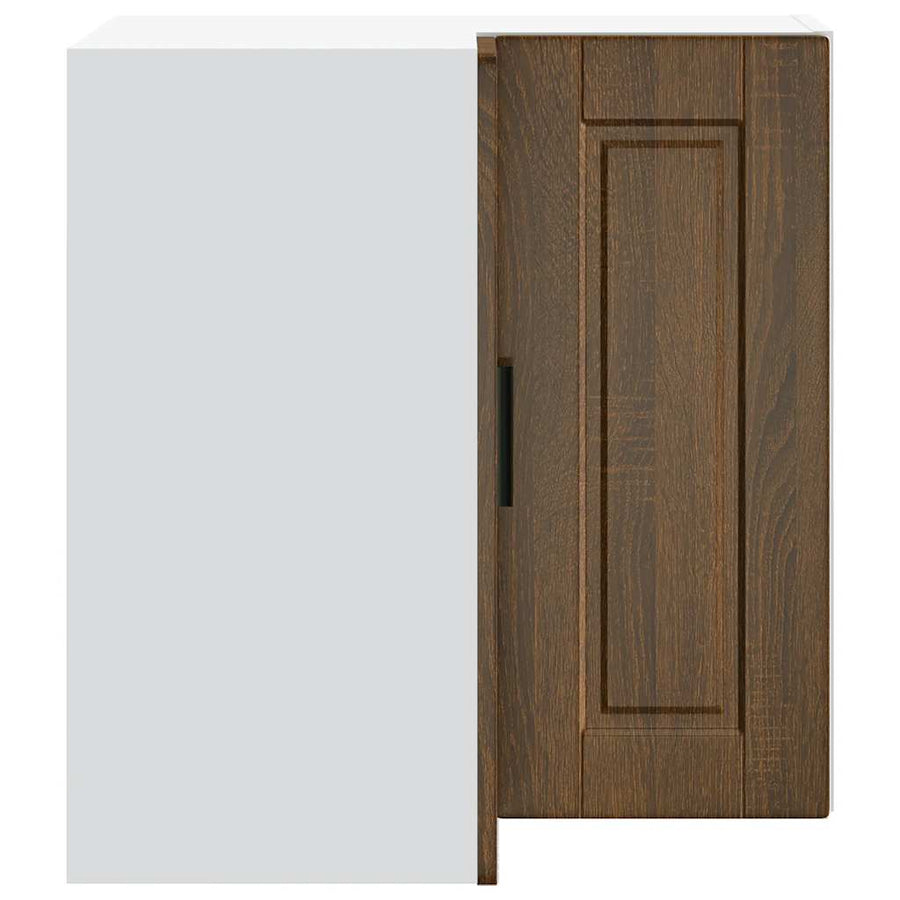 Keuken hoekkast "Porto" bewerkt hout bruin eikenkleur