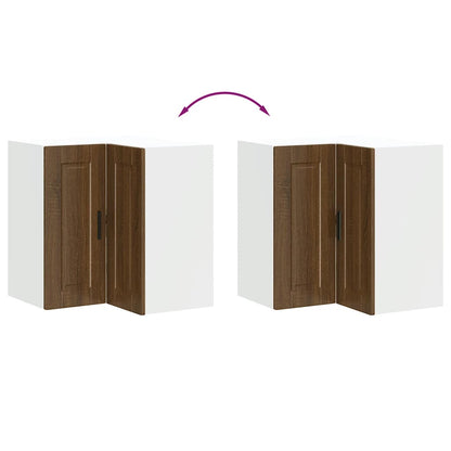 Keuken hoekkast "Porto" bewerkt hout bruin eikenkleur