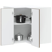 Keuken hoekkast 57x57x60 cm bewerkt hout bruin