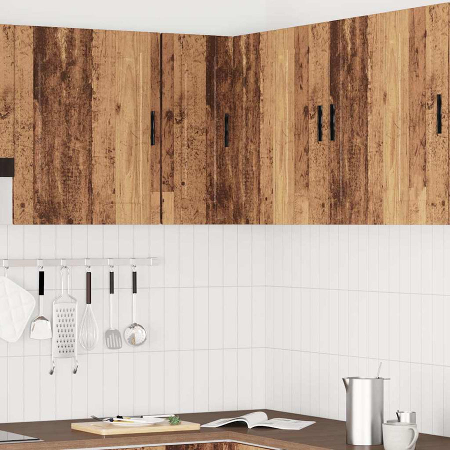 Keuken hoekkast "Porto" bewerkt hout oud houtkleurig