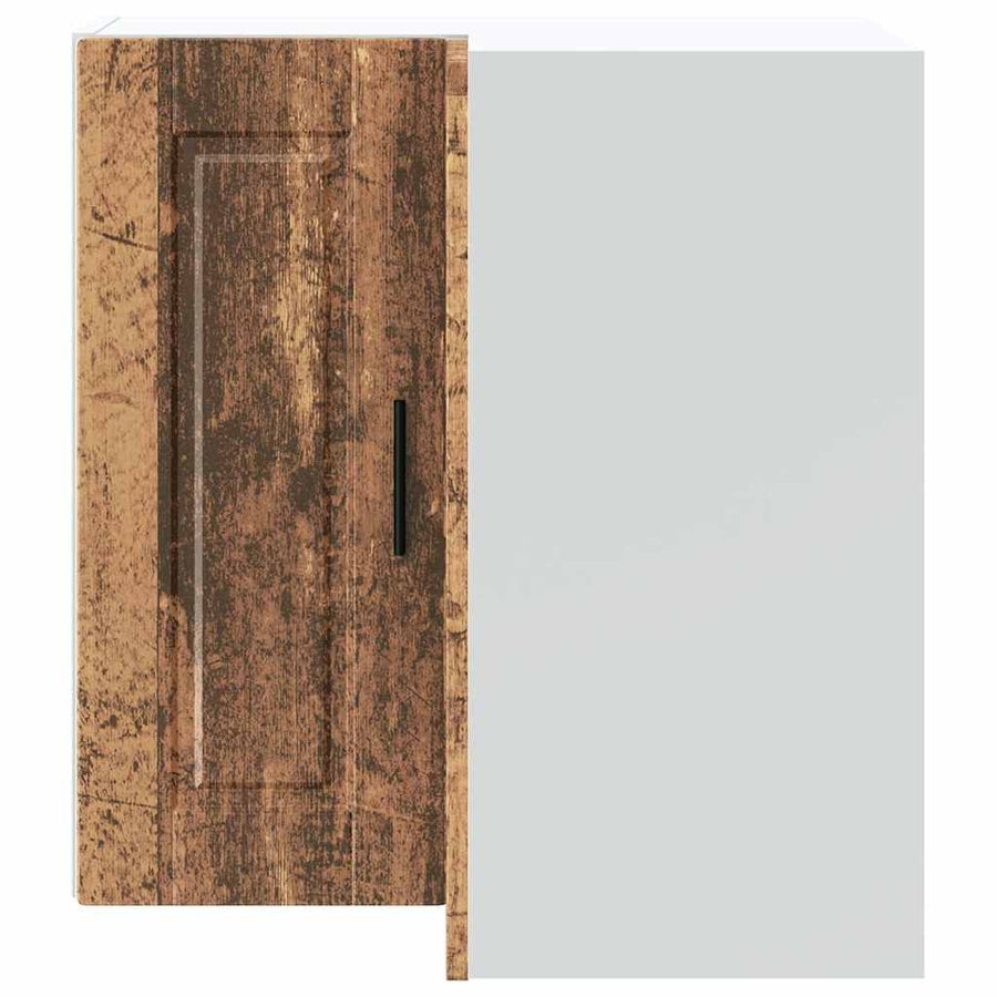 Keuken hoekkast "Porto" bewerkt hout oud houtkleurig