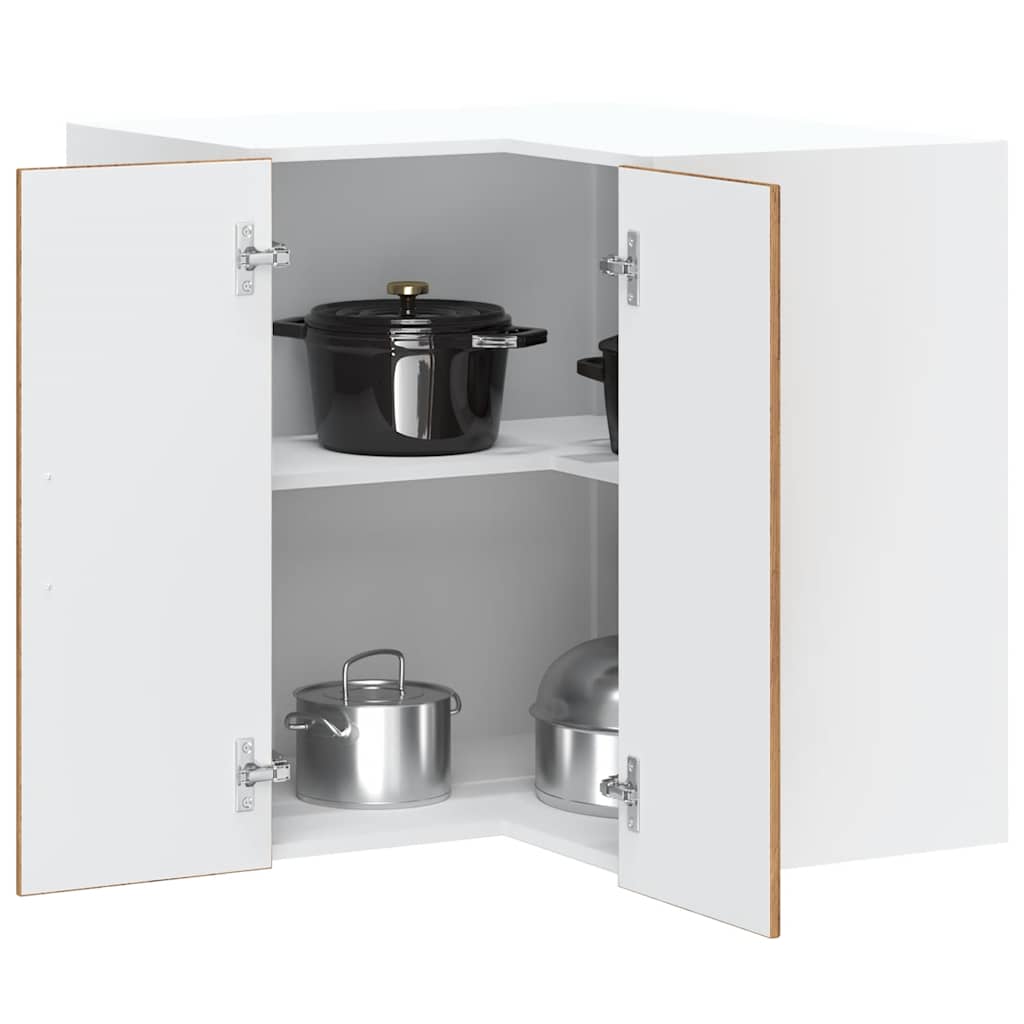 Keuken hoekkast "Porto" bewerkt hout oud houtkleurig