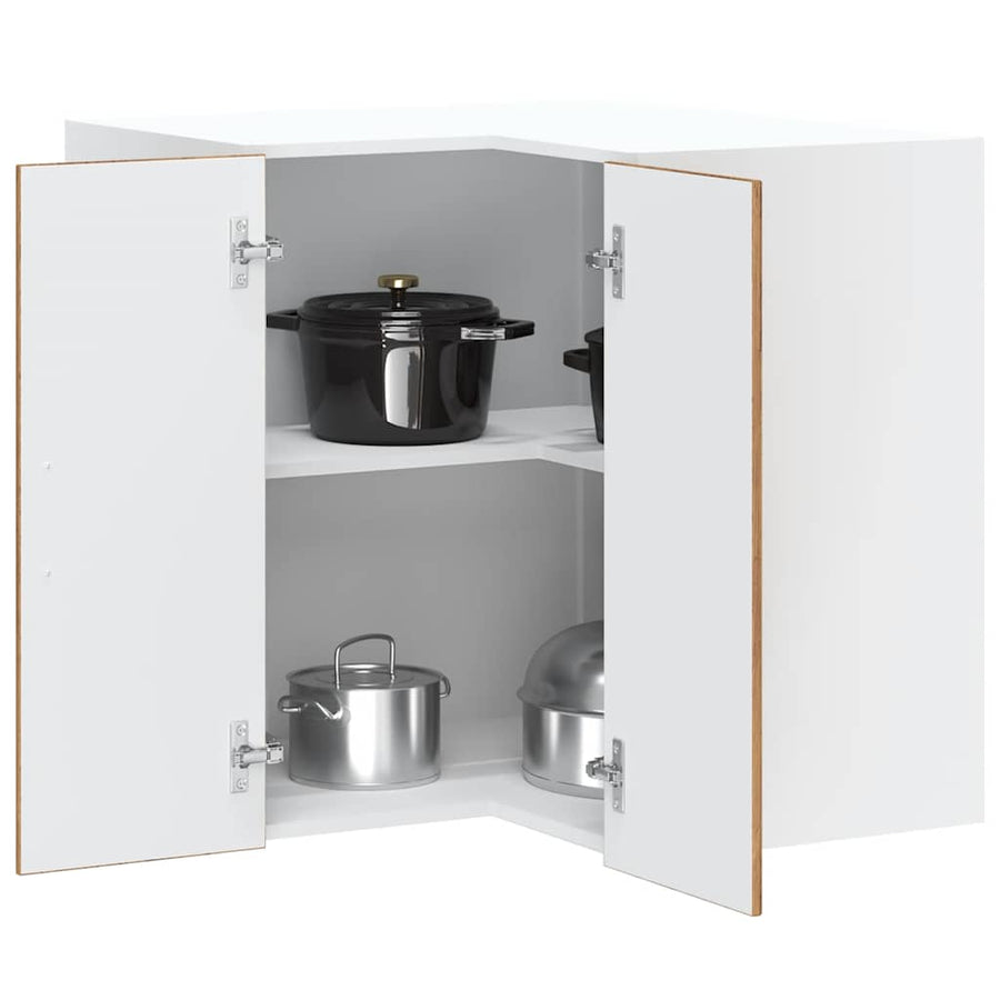 Keuken hoekkast "Porto" bewerkt hout oud houtkleurig