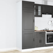 Kitchen cabinet Porto processed wood black