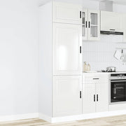 Kitchen cabinet Porto processed wood high-gloss white
