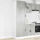 Keukenkast Porto 60x57x207 cm bewerkt hout grijs