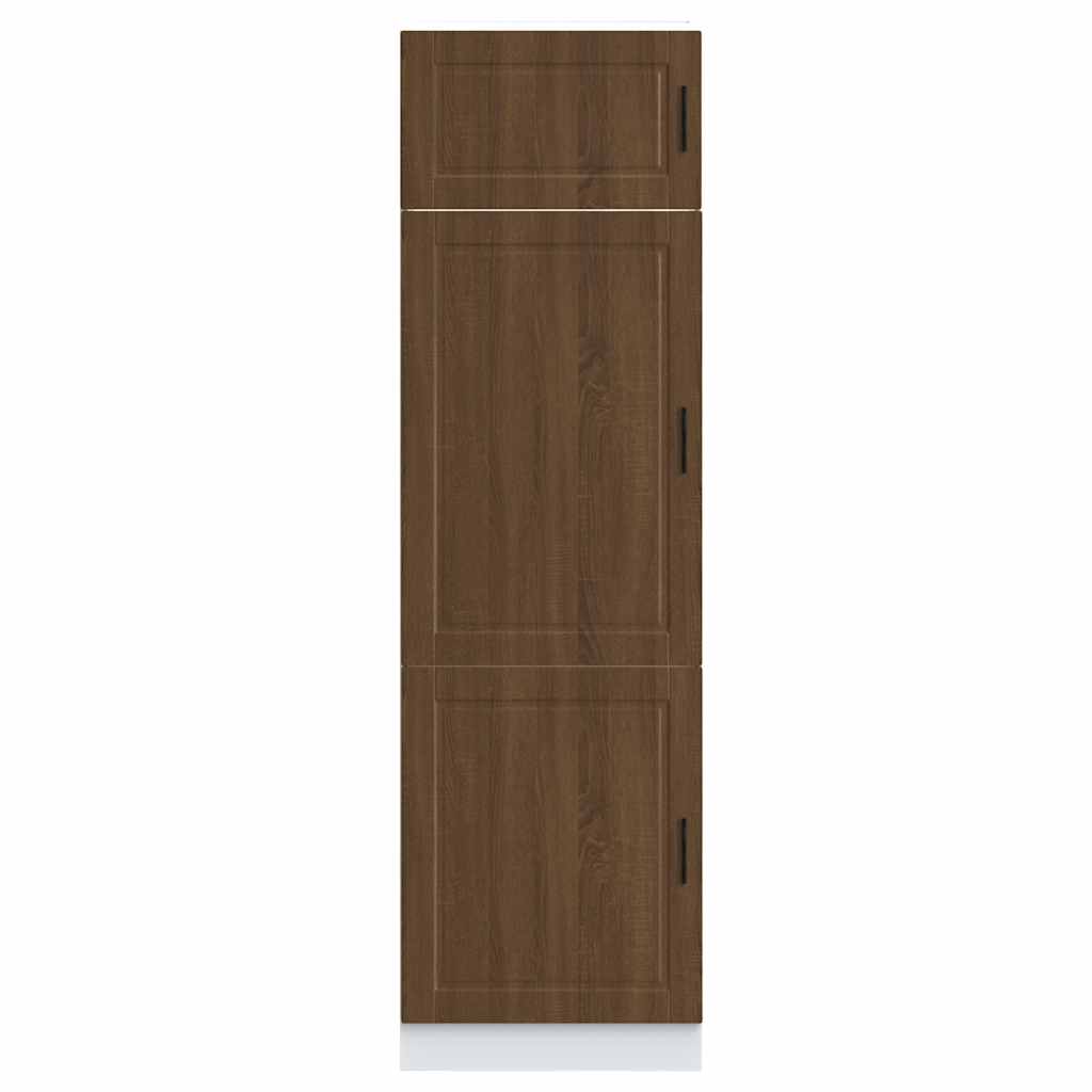Keukenkast Porto bewerkt hout bruin eikenkleur
