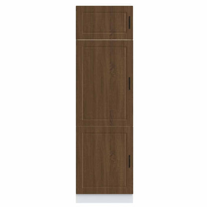 Keukenkast Porto bewerkt hout bruin eikenkleur
