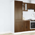 Keukenkast Porto 60x57x207 cm bewerkt hout bruin