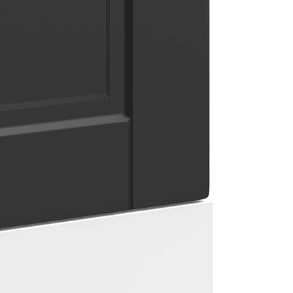 Vaatwaspaneel Porto 45x1,5x67 cm bewerkt hout zwart