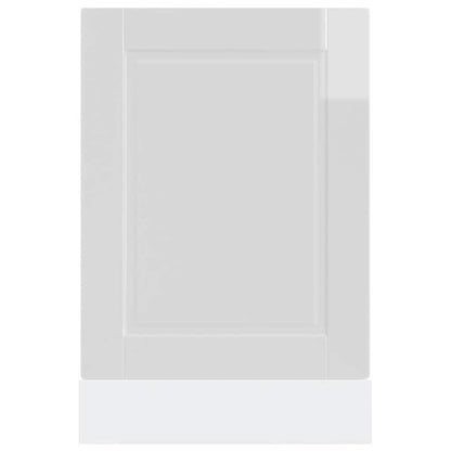 Vaatwaspaneel Porto 45x1,5x67 cm bewerkt hout hoogglans wit