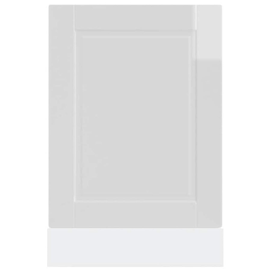 Vaatwaspaneel Porto 45x1,5x67 cm bewerkt hout hoogglans wit