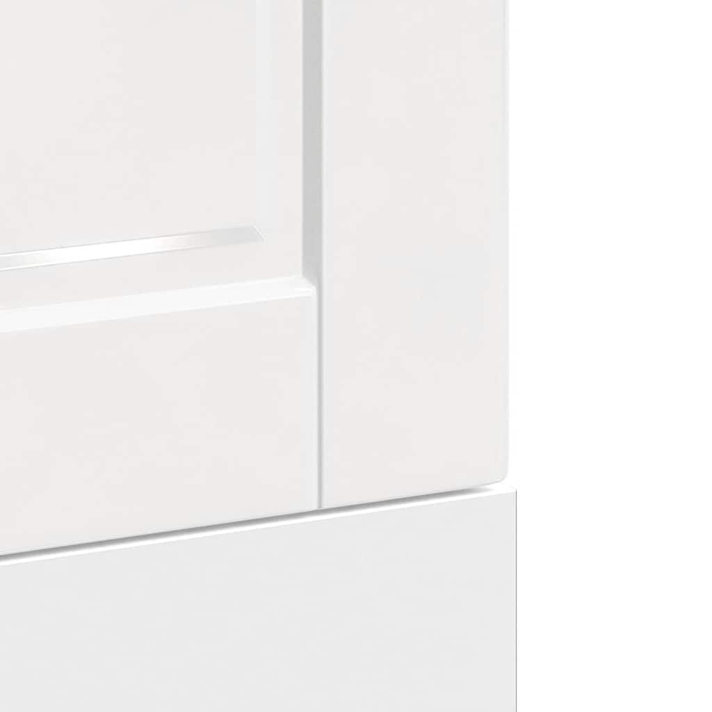 Vaatwaspaneel Porto 45x1,5x67 cm bewerkt hout hoogglans wit