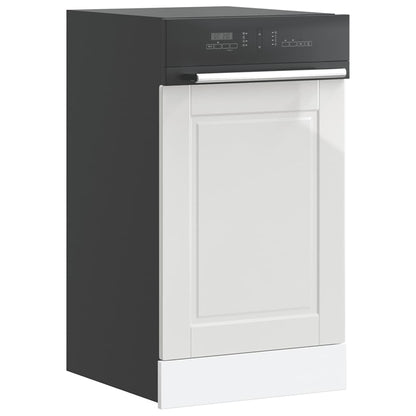 Vaatwaspaneel Porto 45x1,5x67 cm bewerkt hout hoogglans wit