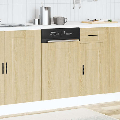 Vaatwaspaneel Porto 45x1,5x67 cm bewerkt hout sonoma eikenkleur