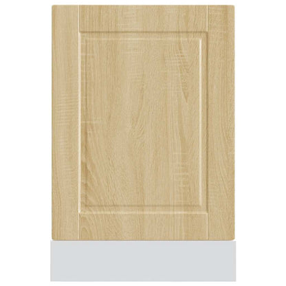 Vaatwaspaneel Porto 45x1,5x67 cm bewerkt hout sonoma eikenkleur