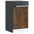 Vaatwaspaneel 45x1,5x67 cm bewerkt hout gerookt eiken