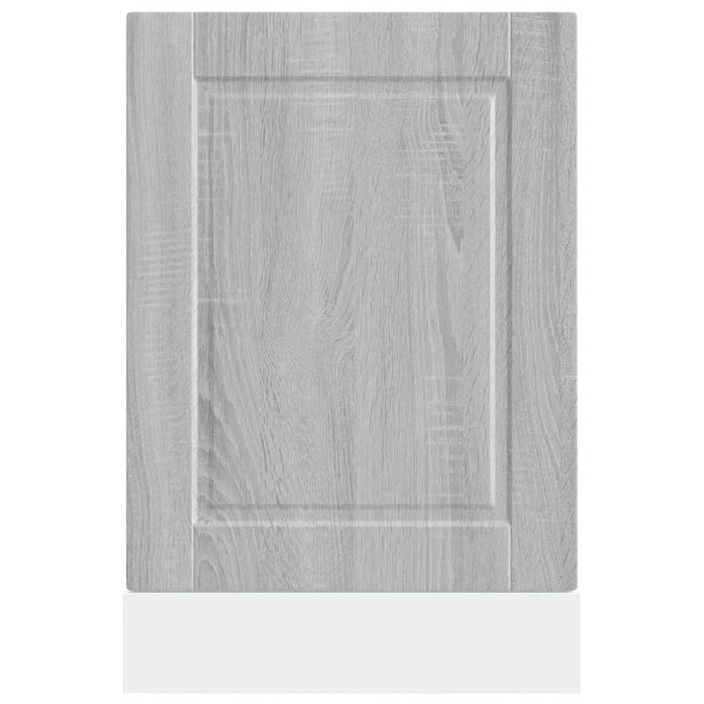 Vaatwaspaneel Porto 45x1,5x67cm bewerkt hout grijs sonoma eiken