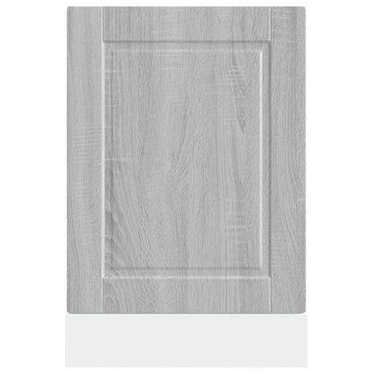 Vaatwaspaneel Porto 45x1,5x67cm bewerkt hout grijs sonoma eiken