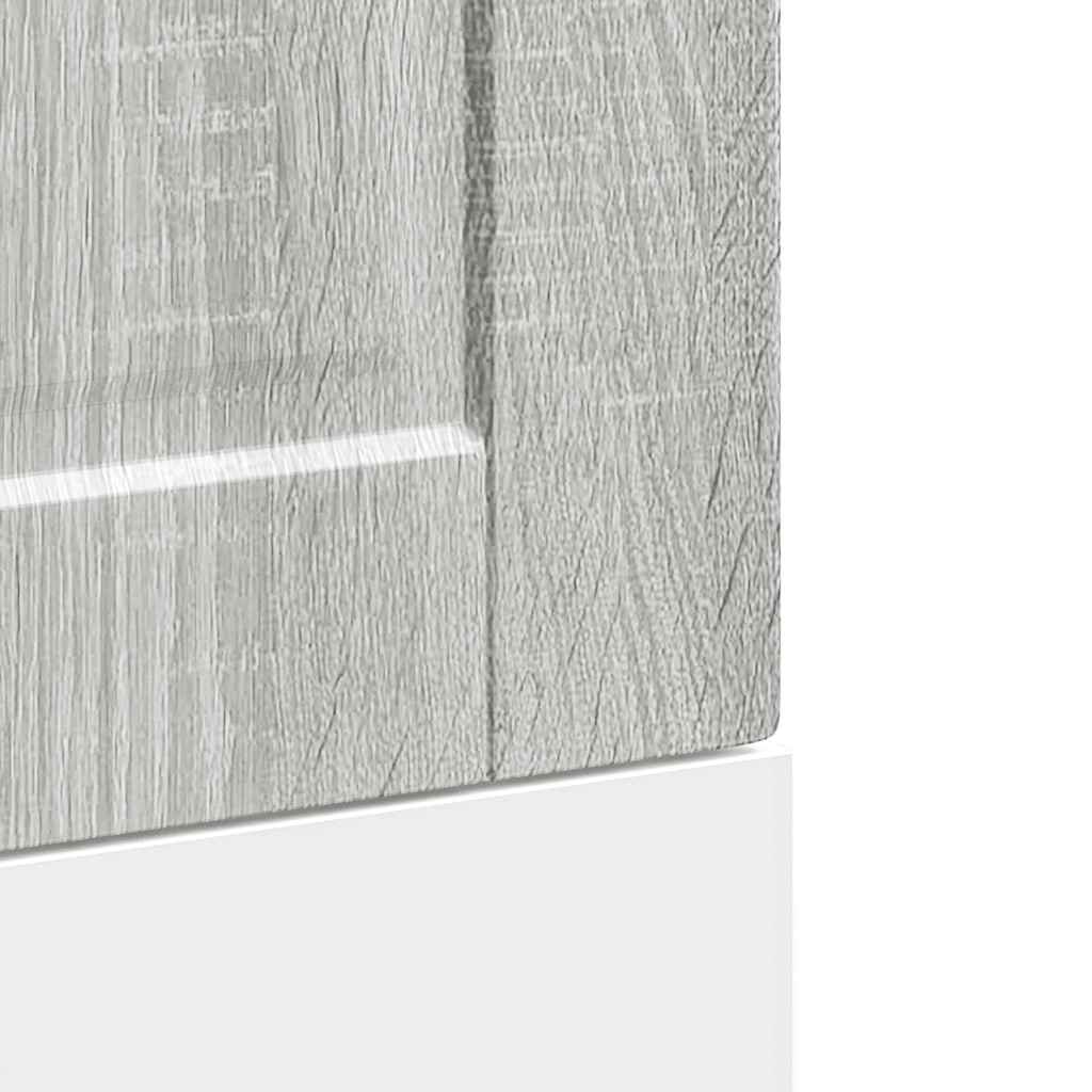 Vaatwaspaneel Porto 45x1,5x67cm bewerkt hout grijs sonoma eiken