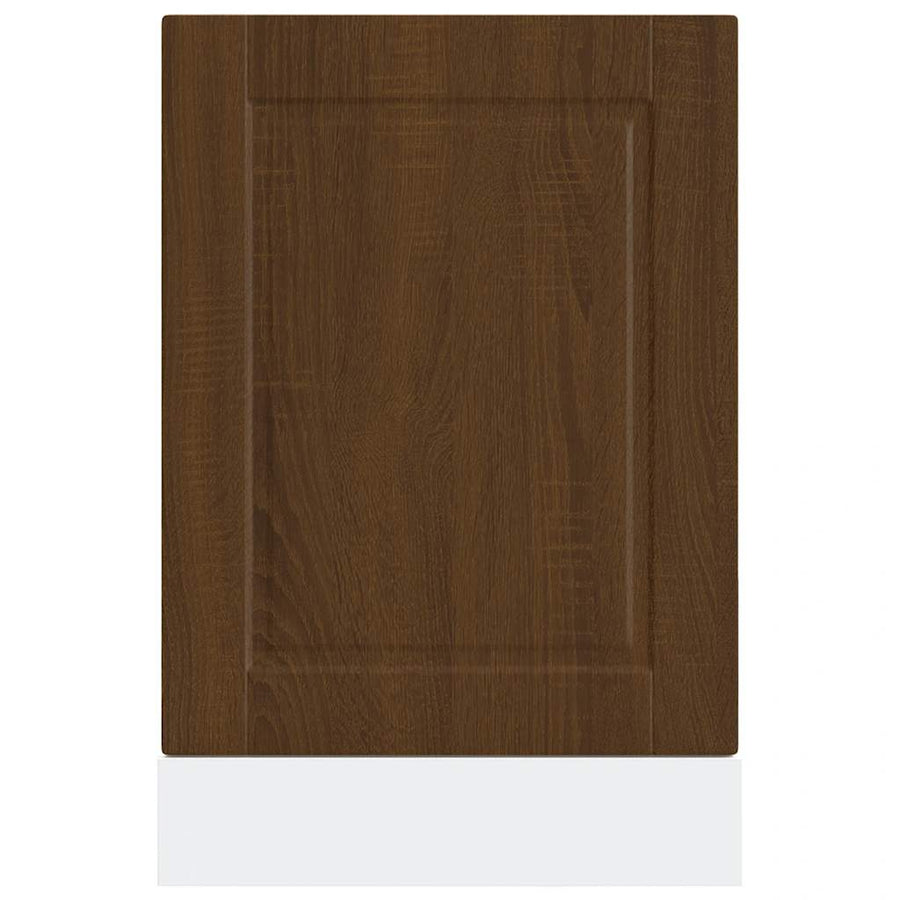 Vaatwaspaneel Porto 45x1,5x67 cm bewerkt hout bruin eikenkleur