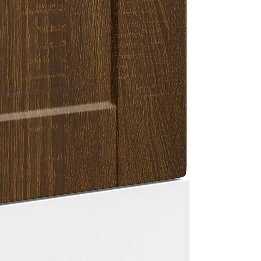 Vaatwaspaneel Porto 45x1,5x67 cm bewerkt hout bruin eikenkleur