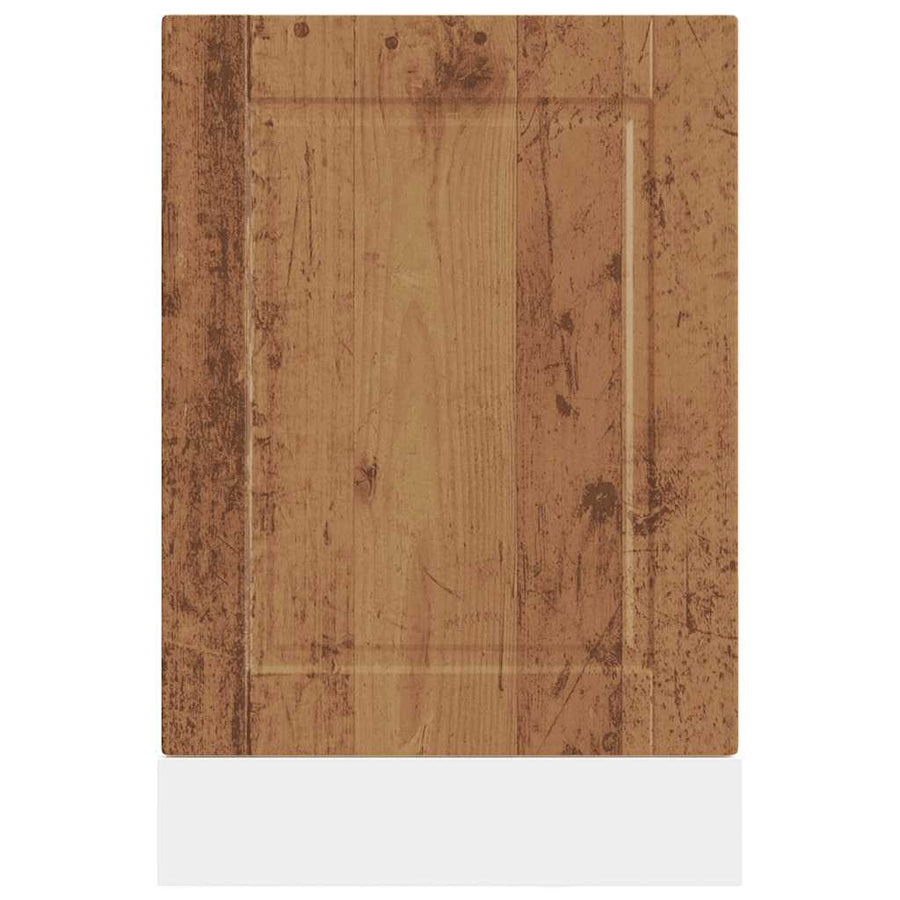 Vaatwaspaneel Porto 45x1,5x67 cm bewerkt hout oud houtkleurig