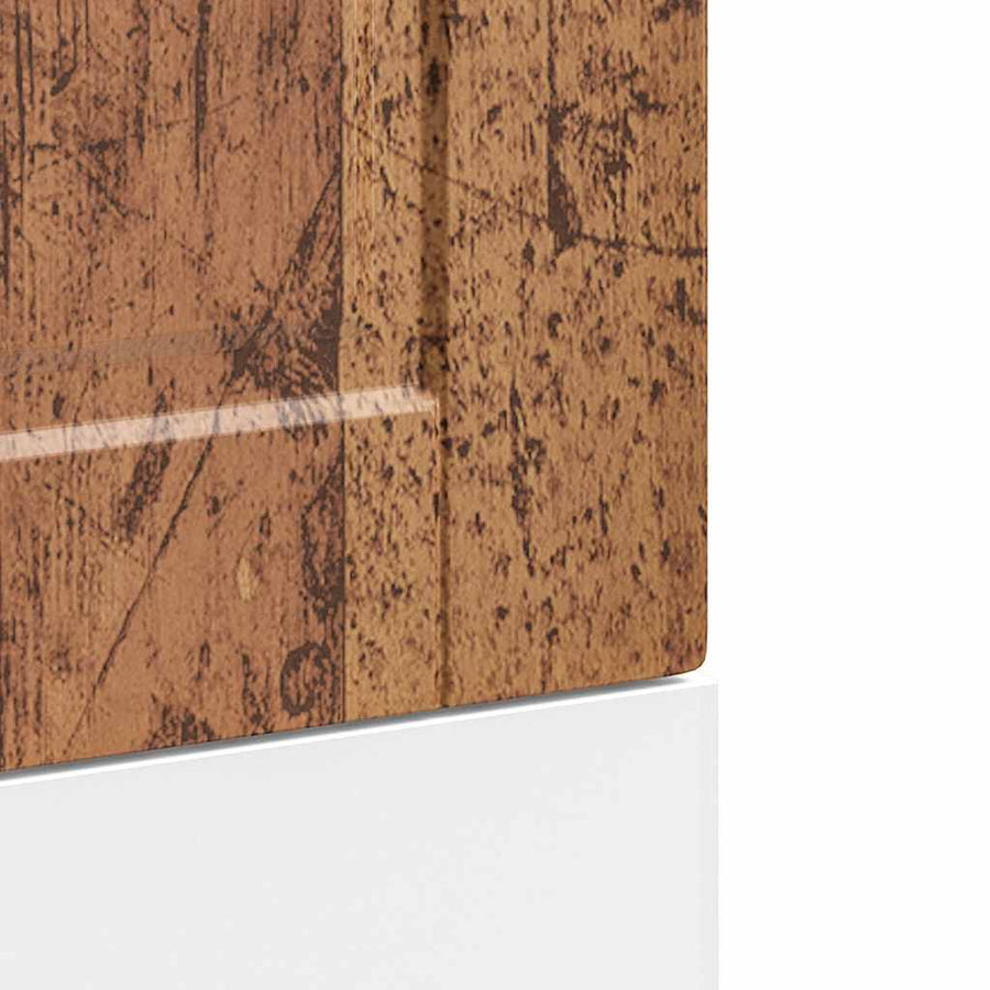 Vaatwaspaneel Porto 45x1,5x67 cm bewerkt hout oud houtkleurig