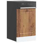 Vaatwaspaneel 45x1,5x67 cm bewerkt hout oud houtkleurig