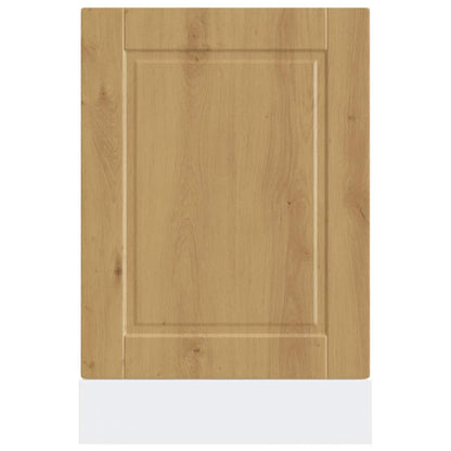 Vaatwaspaneel Porto 45x1,5x67 cm bewerkt hout artisanaal eiken