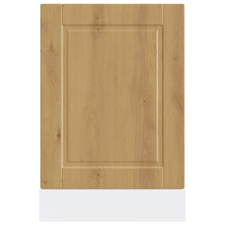 Vaatwaspaneel Porto 45x1,5x67 cm bewerkt hout artisanaal eiken