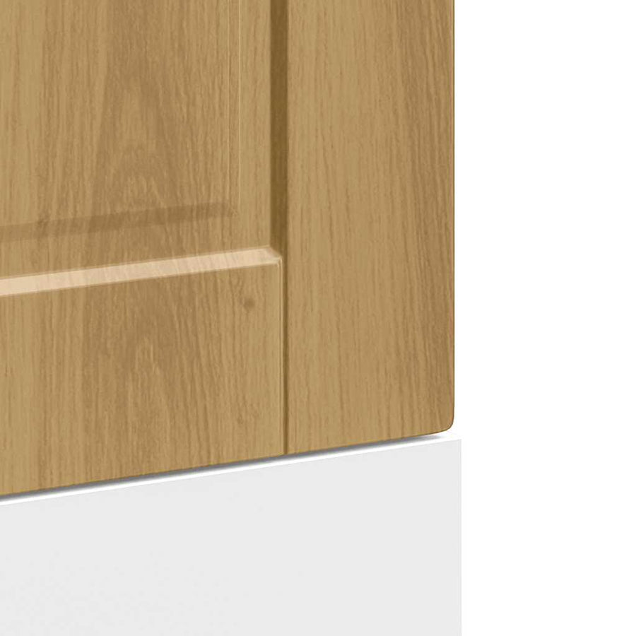 Vaatwaspaneel Porto 45x1,5x67 cm bewerkt hout artisanaal eiken