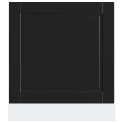 Vaatwaspaneel Porto 60x1,5x67 cm bewerkt hout zwart