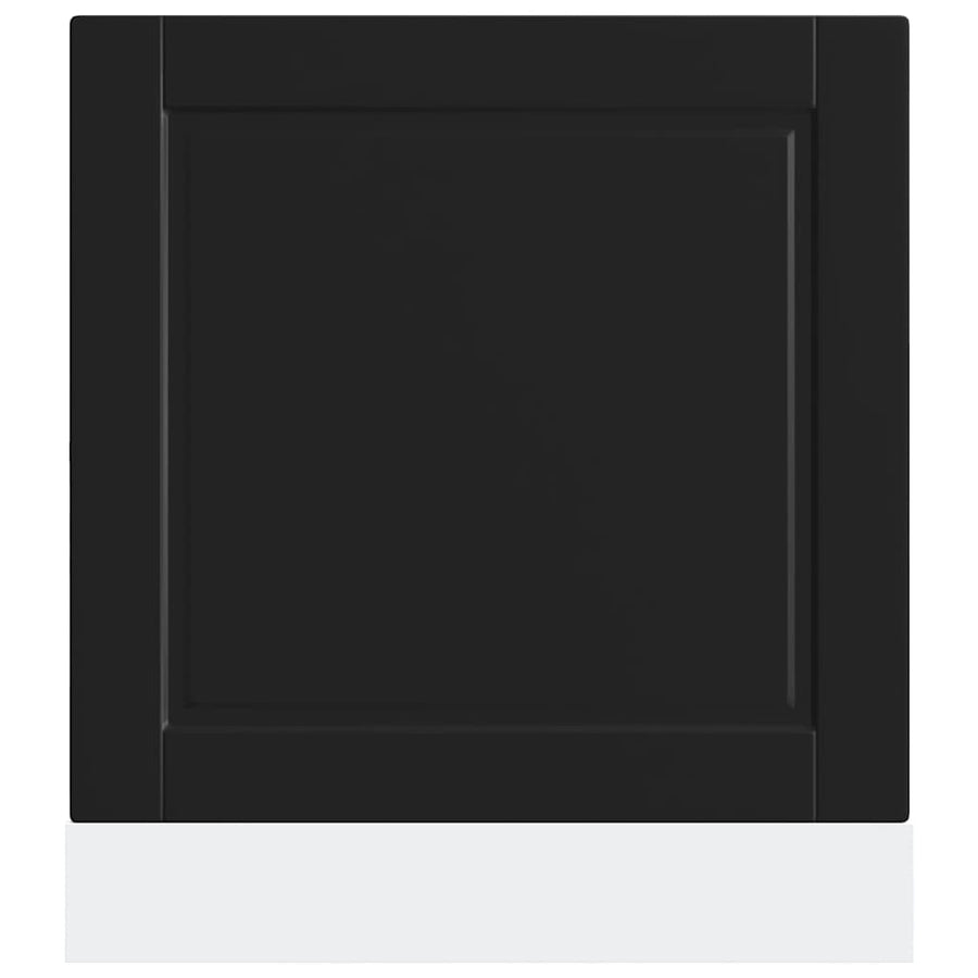Vaatwaspaneel Porto 60x1,5x67 cm bewerkt hout zwart
