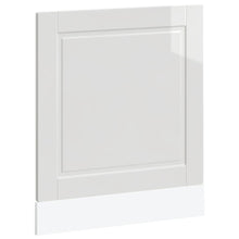 Vaatwaspaneel Porto 60x1,5x67 cm bewerkt hout hoogglans wit