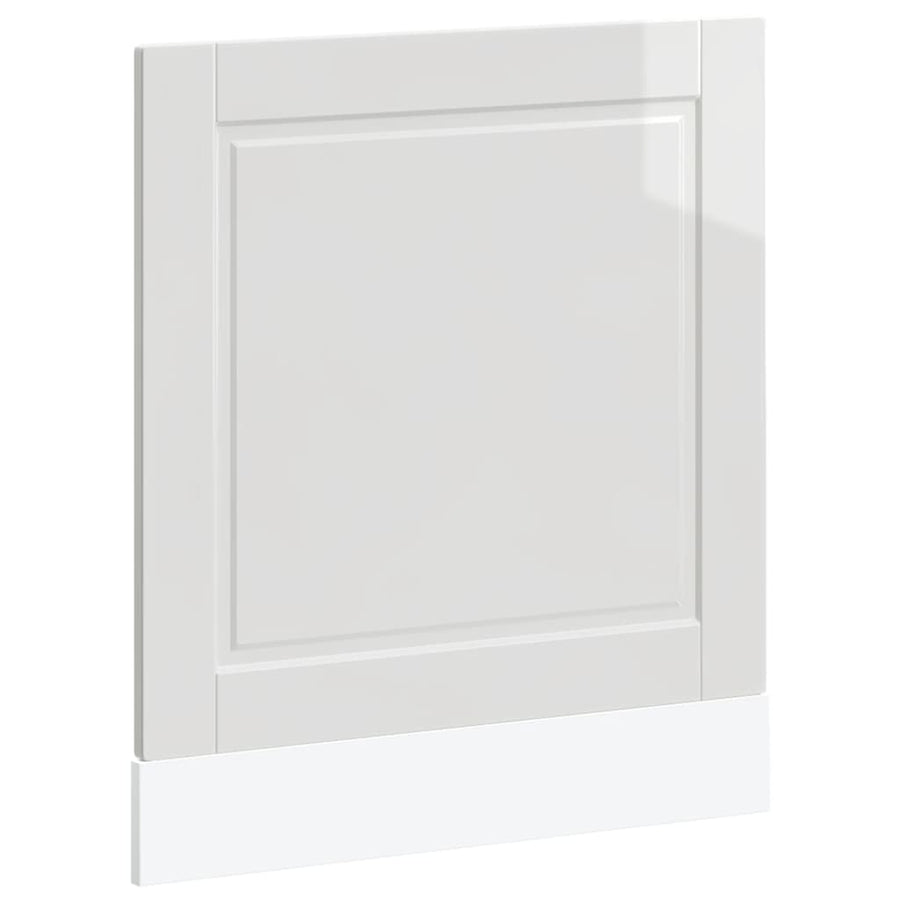 Vaatwaspaneel Porto 60x1,5x67 cm bewerkt hout hoogglans wit