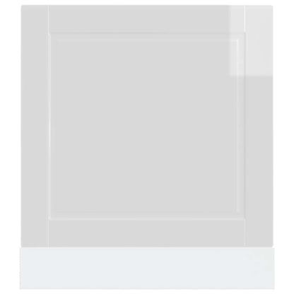 Vaatwaspaneel Porto 60x1,5x67 cm bewerkt hout hoogglans wit