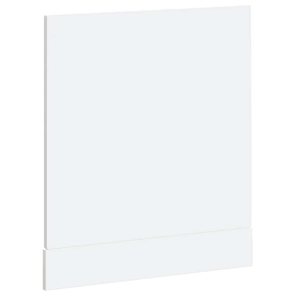 Vaatwaspaneel Porto 60x1,5x67 cm bewerkt hout hoogglans wit